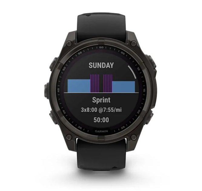 Смарт-часы GARMIN Fenix 8 47mm Solar Sapphire Carbon Gray