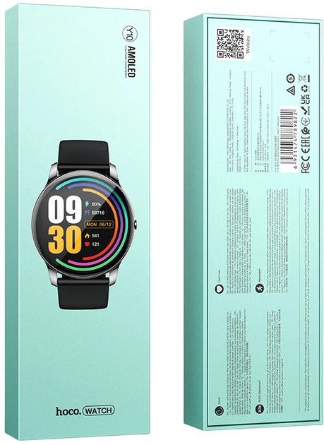 Smartwatch Hoco Y10 Pro AMOLED Sport Black (HOCOACC104) - obraz 7