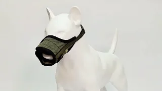 Намордник из сетки для собак WAUDOG PRO, пластиковий фастекс, хаки, размер S, обхват морды 19-26 см (689631) - изображение 7