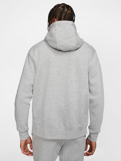 Bluza męska rozpinana streetwear z kapturem polarowa Nike M Nsw Club Hoodie Fz Bb BV2645-063 M Szara (193147702545) - obraz 2