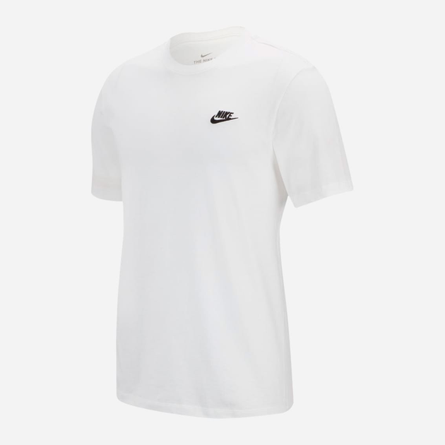 Koszulka męska bawełniana Nike M Nsw Club Tee AR4997-100 M Biała (191888618316) - obraz 4