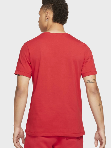 Футболка хлопковая длинная мужская Jordan M J Jumpman Emb Ss Crew DC7485-687 L Червона (195238739546) - зображення 2