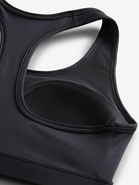 Спортивний топ для фітнесу жіночий Nike W Nk Swsh Med Spt Bra DX6821-010 XS Чорний (196608850663) - зображення 5