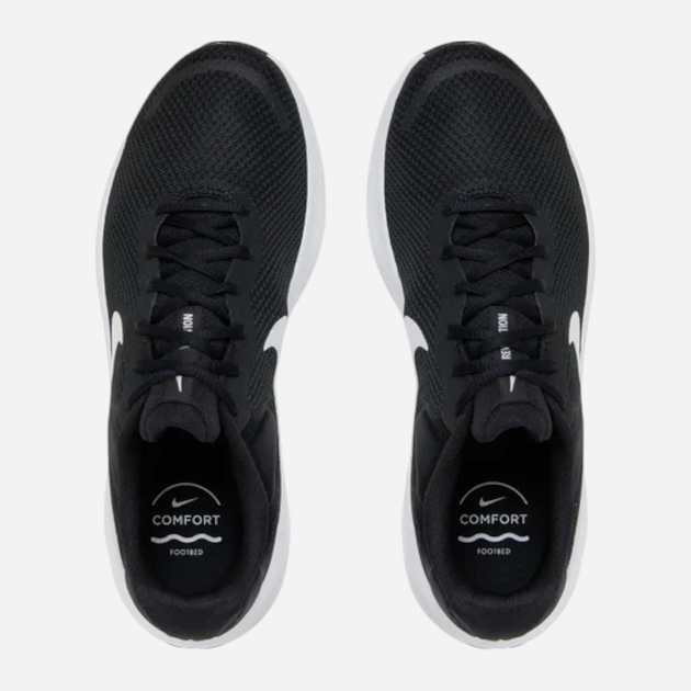 Чоловічі кросівки для бігу Nike Revolution 7 FB2207-001 46 (12US) Чорний/Білий (196969194468) - зображення 5