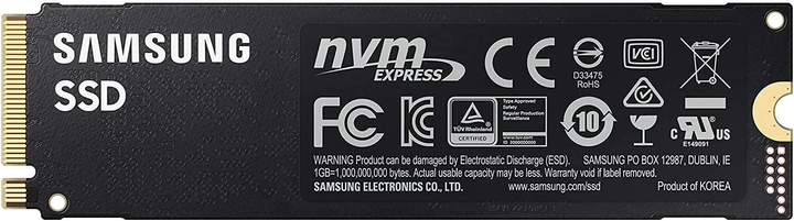 Накопитель SSD 1ТB Samsung 980 PRO M.2 2280 PCIe 4.0 x4 NVMe V-NAND MLC (MZ-V8P1T0BW) - изображение 4