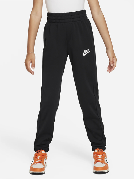 Дитячий спортивний костюм для дівчинки Nike K Nsw Tracksuit Poly Fz Hbr FD3067-010 122-128 см (XS) Чорний (196607053027) - зображення 5