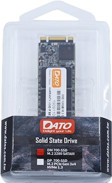 Накопитель SSD 512GB Dato DM700 M.2 SATAIII 3D TLC (DM700SSD-512GB) - изображение 3