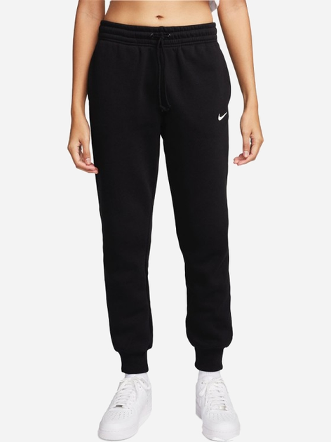 Spodnie dresowe damskie ocieplane Nike W Nsw Phnx Flc Mr Pant Std FZ7626-010 S Czarne (196977203831) - obraz 1