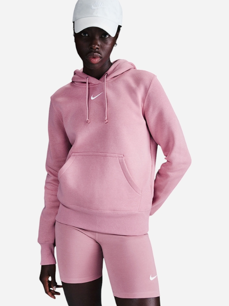 Bluza damska z kapturem ocieplana Nike W Nsw Phnx Flc Std Po Hoodie HF6839-699 S Różowa (197859621873) - obraz 1