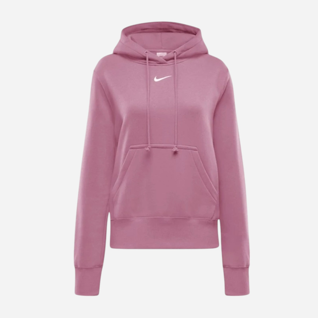 Bluza damska z kapturem ocieplana Nike W Nsw Phnx Flc Std Po Hoodie HF6839-699 S Różowa (197859621873) - obraz 4