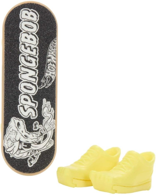 Zestaw zabawek Hot Wheels Deskorolka Sponge Bob + buty do jazdy palcami HVV67 (0194735208630) - obraz 3