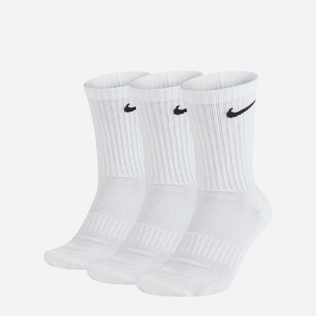 Zestaw skarpet męskich 3 pary Nike U Nk Everyday Csh Crw 3Pr 132 SX7664-100 42-46 (L) Biały (888407233883) - obraz 1