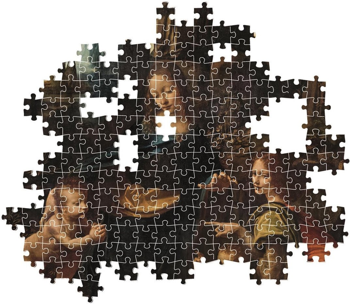Puzzle Clementoni Museum The Virgin Of The Rocks 1000 elementów 37088 (8005125370887) - obraz 3