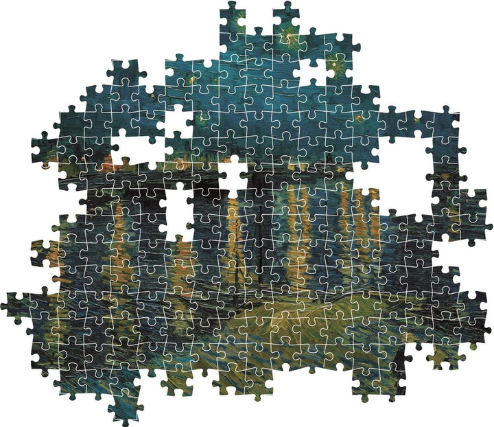 Puzzle Clementoni Museum Notte Stellata Sul Rodano 1000 elementów 37089 (8005125370894) - obraz 3