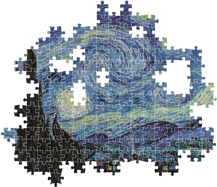 Puzzle Clementoni Museum Van Gogh The Starry Night 1000 elementów 39995 (8005125399956) - obraz 3