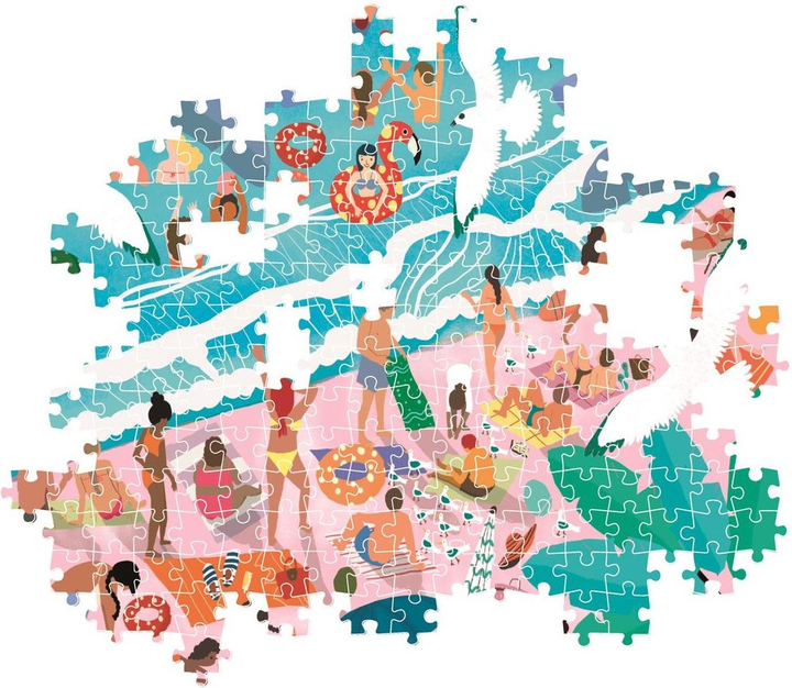 Puzzle Clementoni High Quality Sunday at the Beach 1000 elementów 39891 (8005125398911) - obraz 3
