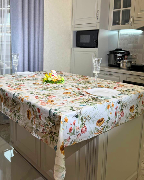 Скатерть Delight тефлоновая Весеннее настроение 140х220 см (Spring_mood_140x220) - Фото 1 Скатерть Delight тефлоновая Весеннее настроение 140х220 см (Spring_mood_140x220) - изображение 1