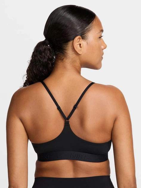 Спортивний топ для фітнесу жіночий Nike W Nk Df Indy Lgt Spt Bra FD1062-010 XL Чорний (197593049124) - зображення 2