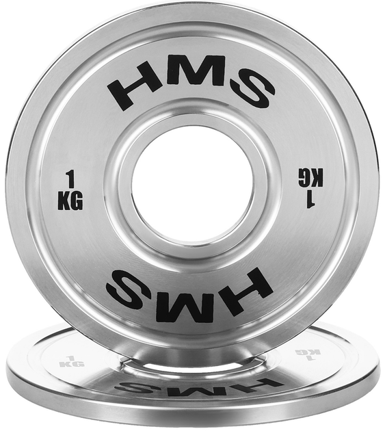 Talerz olimpijski HMS TOS10 kalibrowany stalowy 1 kg (5907695511734) - obraz 3