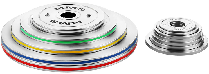 Talerz olimpijski HMS TOS10 kalibrowany stalowy 1 kg (5907695511734) - obraz 9