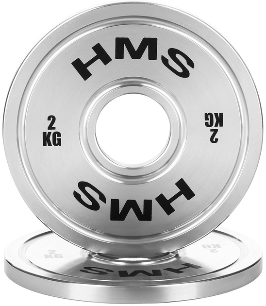 Talerz olimpijski HMS TOS20 kalibrowany stalowy 2 kg (5907695511765) - obraz 3