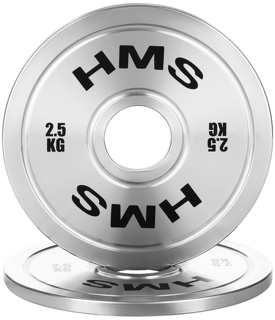 Talerz olimpijski HMS TOS25 kalibrowany stalowy 2.5 kg (5907695511772) - obraz 3