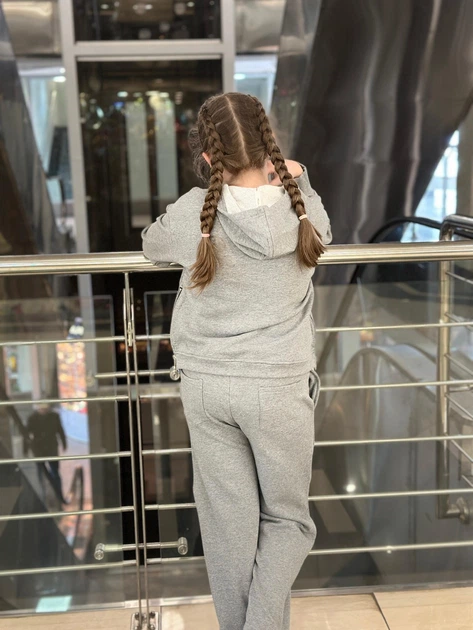 MFJF24W124-P125 Manila Grace Костюм трикотажний для дівчини худі + широкі штани-палаццо сірий 8 134 - Фото 11 MFJF24W124-P125 Manila Grace Костюм трикотажний для дівчини худі + широкі штани-палаццо сірий 8 134 - изображение 11