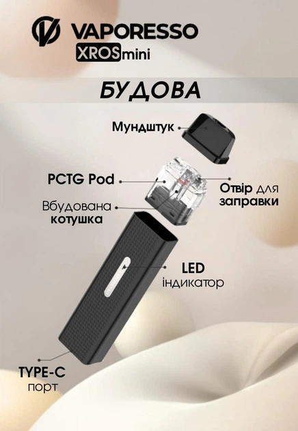 Pod система электронная сигарета Vaporesso XROS Mini Kit Forest