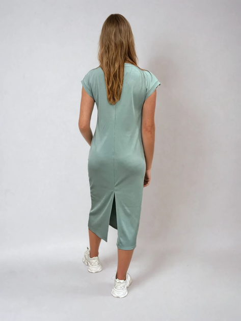 Плаття пряме з рубчика із розрізами Wear me S М'ята (14_25_350-408_11035) - зображення 2