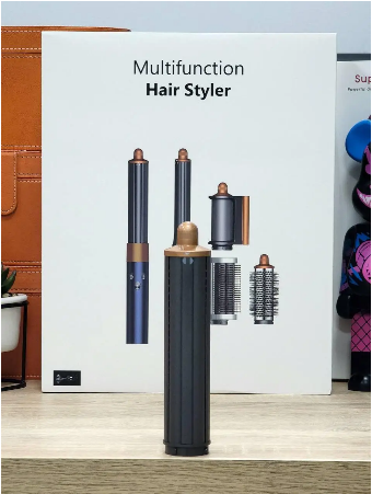 Мультистайлер Multifunction Hair Styler для завивки и выпрямления 6 насадок 1300 Вт / Фен-щетка для укладки волос - изображение 6