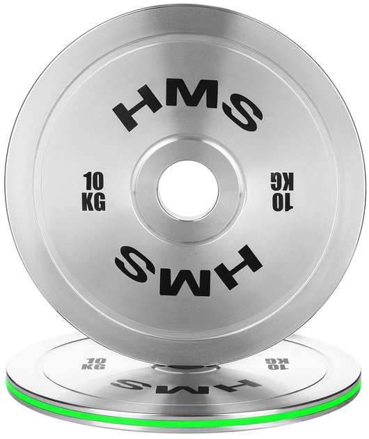 Talerz olimpijski HMS TOS100 kalibrowany stalowy 10 kg (5907695511819) - obraz 3