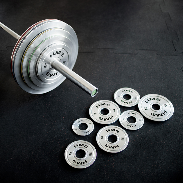 Talerz olimpijski HMS TOS200 kalibrowany stalowy 20 kg (5907695511833) - obraz 9
