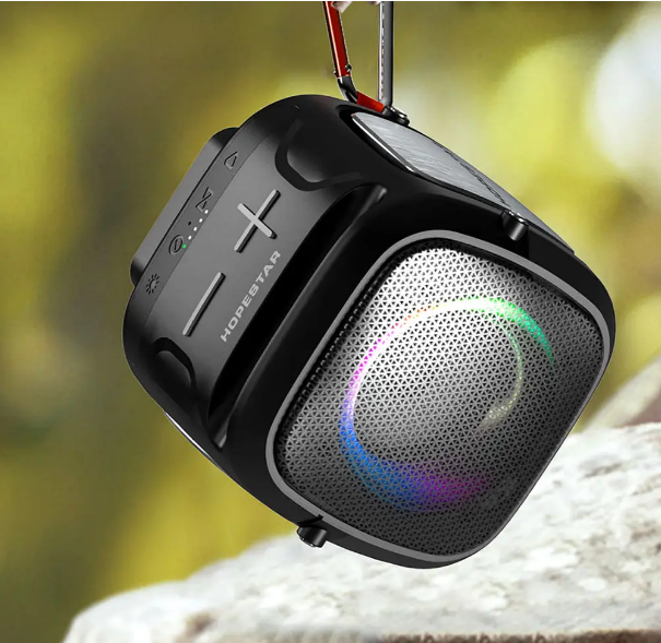 Портативная колонка Bluetooth HOPESTAR PPARTYONE MINI, RGB, IPX5, 5W, TF, TWS, USB, AUX, BT5.0, Black - изображение 6
