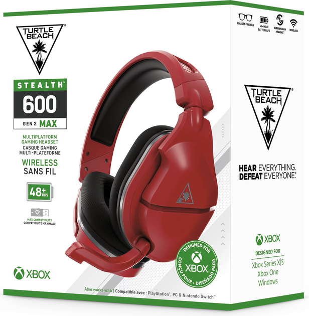 Słuchawki Turtle Beach Stealth 600 Gen 2 MAX Midnight Red (0731855023691) - obraz 8