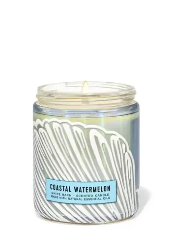 Ароматизована свічка Coastal Watermelon Bath & Body Works 198г - Фото 1 Ароматизована свічка Coastal Watermelon Bath & Body Works 198г - зображення 1