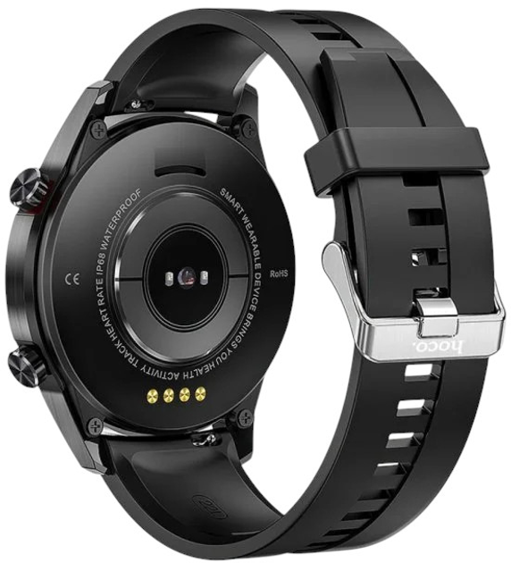 Smartwatch Hoco Y2 Pro Sports Black (HOCOACC38) - obraz 3