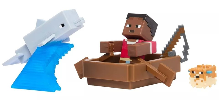 Фігурки Mattel Minecraft Sailor Zuri & Blowfish JCN50 (0194735273584) - зображення 5