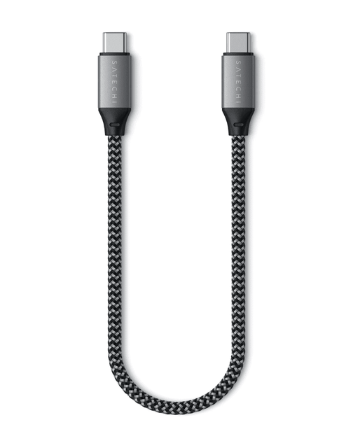 Кабель USB-C to USB-C Satechi 100W Space Gray (25 cm) (ST-TCC10M) - Фото 6 Кабель USB-C to USB-C Satechi 100W Space Gray (25 cm) (ST-TCC10M) - зображення 6