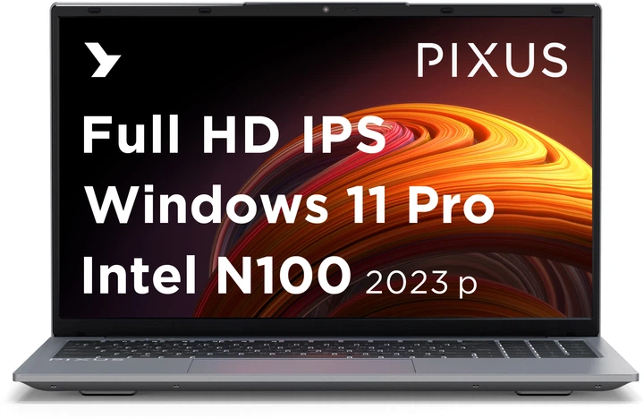Ноутбук Pixus Link Grey / Intel Processor N100 / RAM 8 ГБ / SSD