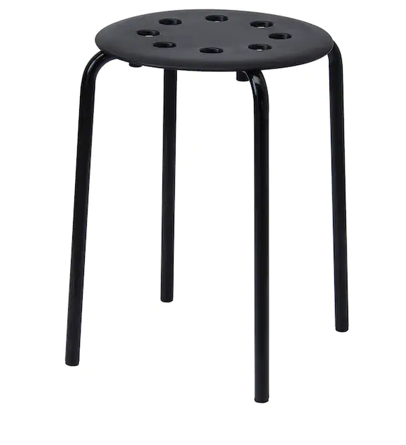 Кухонный табурет MARIUS IKEA 101.356.59 черный - изображение 2