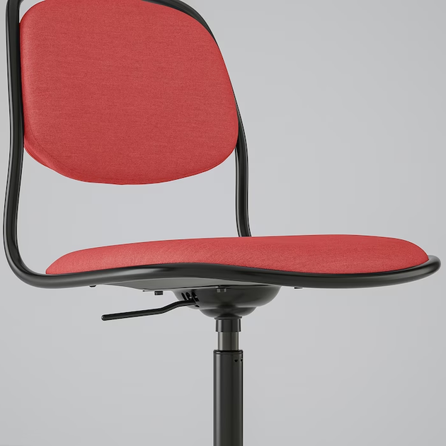 Компьютерное кресло ORFJALL IKEA 395.010.77 черный/красный - изображение 2