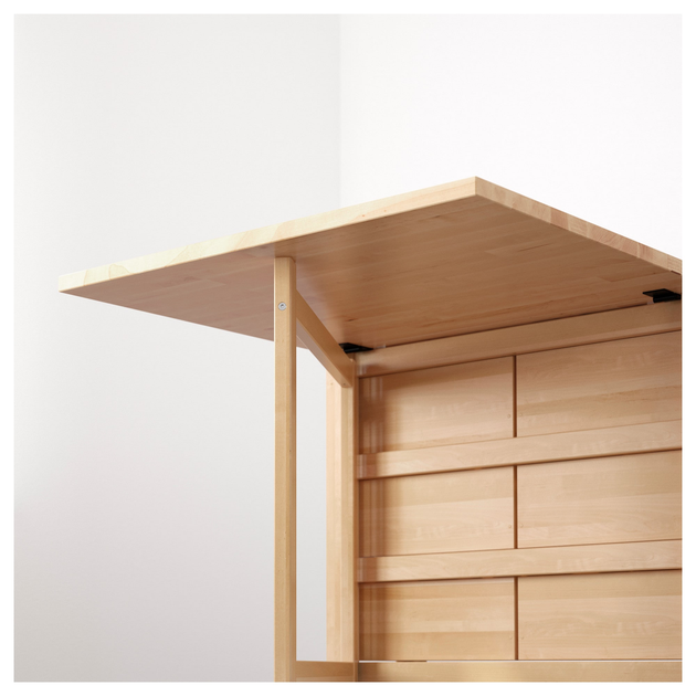 Розкладний стіл NORDEN 152x80 см IKEA 904.238.87 береза - Фото 3 Розкладний стіл NORDEN 152x80 см IKEA 904.238.87 береза - зображення 3
