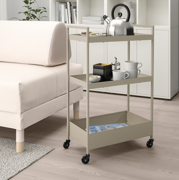 Тележка NISSAFORS IKEA 405.858.01 бежевый - Фото 2 Тележка NISSAFORS IKEA 405.858.01 бежевый - изображение 2