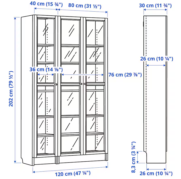 Полка BILLY/OXBERG IKEA 692.818.04 белый - Фото 5 Полка BILLY/OXBERG IKEA 692.818.04 белый - изображение 5