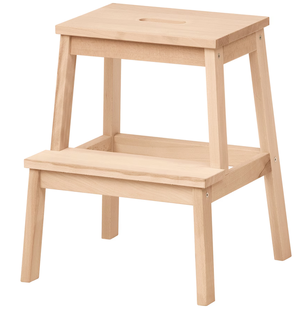 Табурет зі сходинкою BEKVAM 50 см IKEA 601.788.87 бук - зображення 2