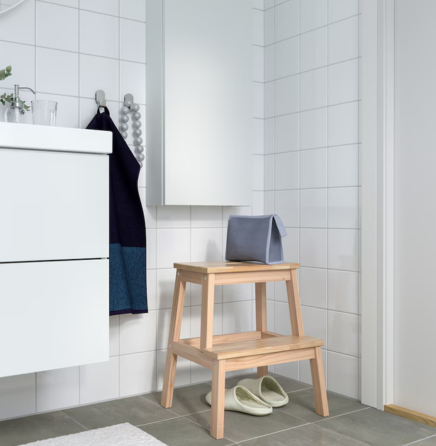 Табурет зі сходинкою BEKVAM 50 см IKEA 601.788.87 бук - зображення 3