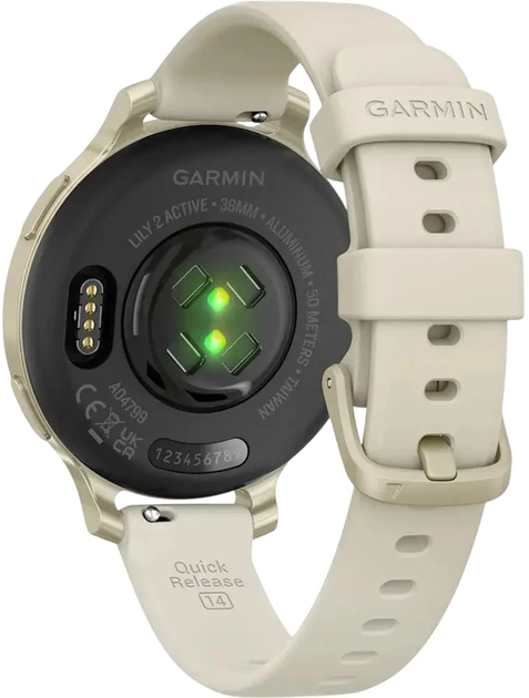 Смарт-годинник Garmin Lily 2 Active 38 mm Lunar Gold/Bone (0753759342685) - зображення 3