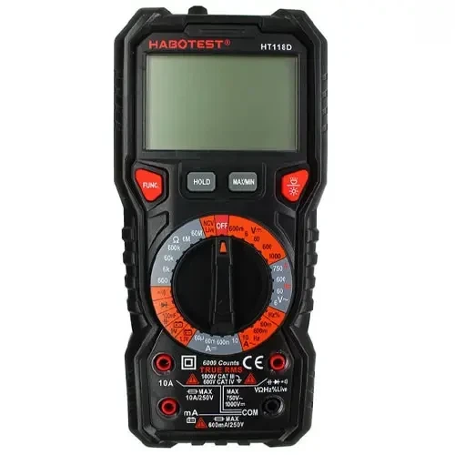Цифровой мультиметр Habotest HT118E, TrueRMS - Фото 2 Цифровой мультиметр Habotest HT118E, TrueRMS - изображение 2