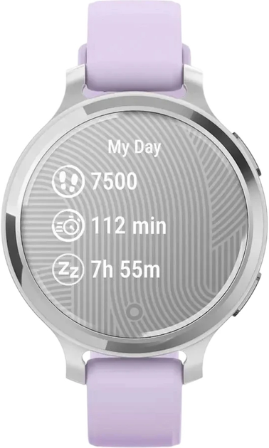 Smartwatch Garmin Lily 2 Active 38 mm Silver/Jasmine Purple (0753759342692) - obraz 6