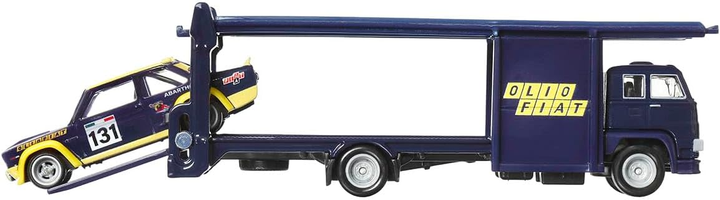 Pojazd Mattel Hot Wheels Premium Car Culture Team Transport Fiat 131 Abarth & Second Story Lorry #62 1:64 HRV43 (0194735186280) - obraz 5